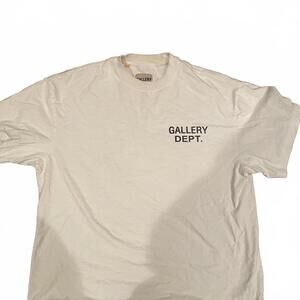 Gallery Dept. 'SOUVENIR TEE' White Logo T-Shirt Men's